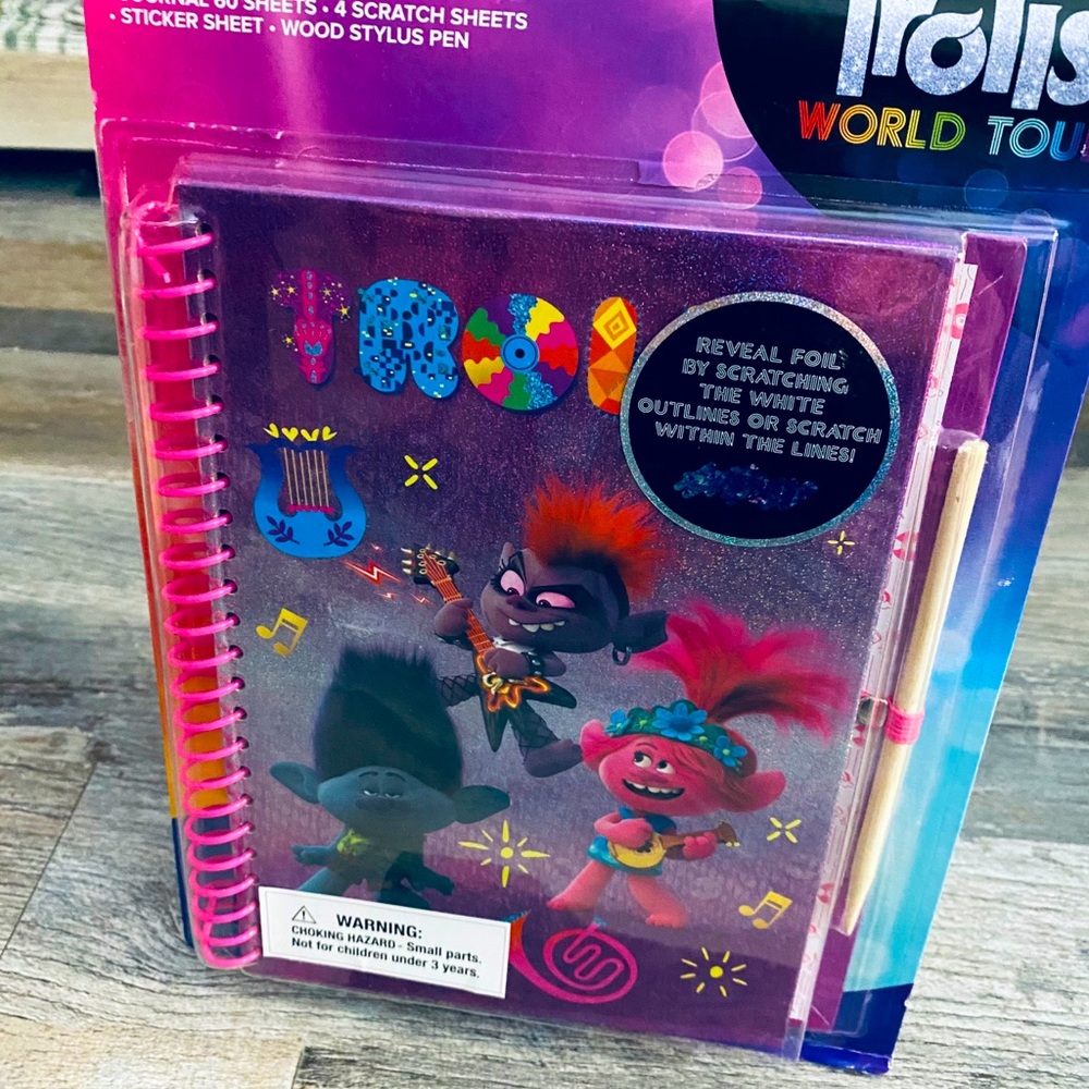 New Trolls Scratch & Sniff Sticker Journal - Picture 6 of 9